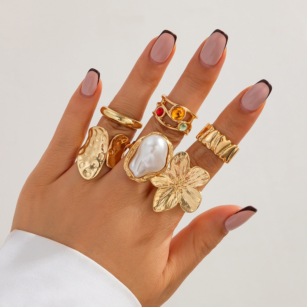 Merina – Set of 6 Eye-Catching Rings