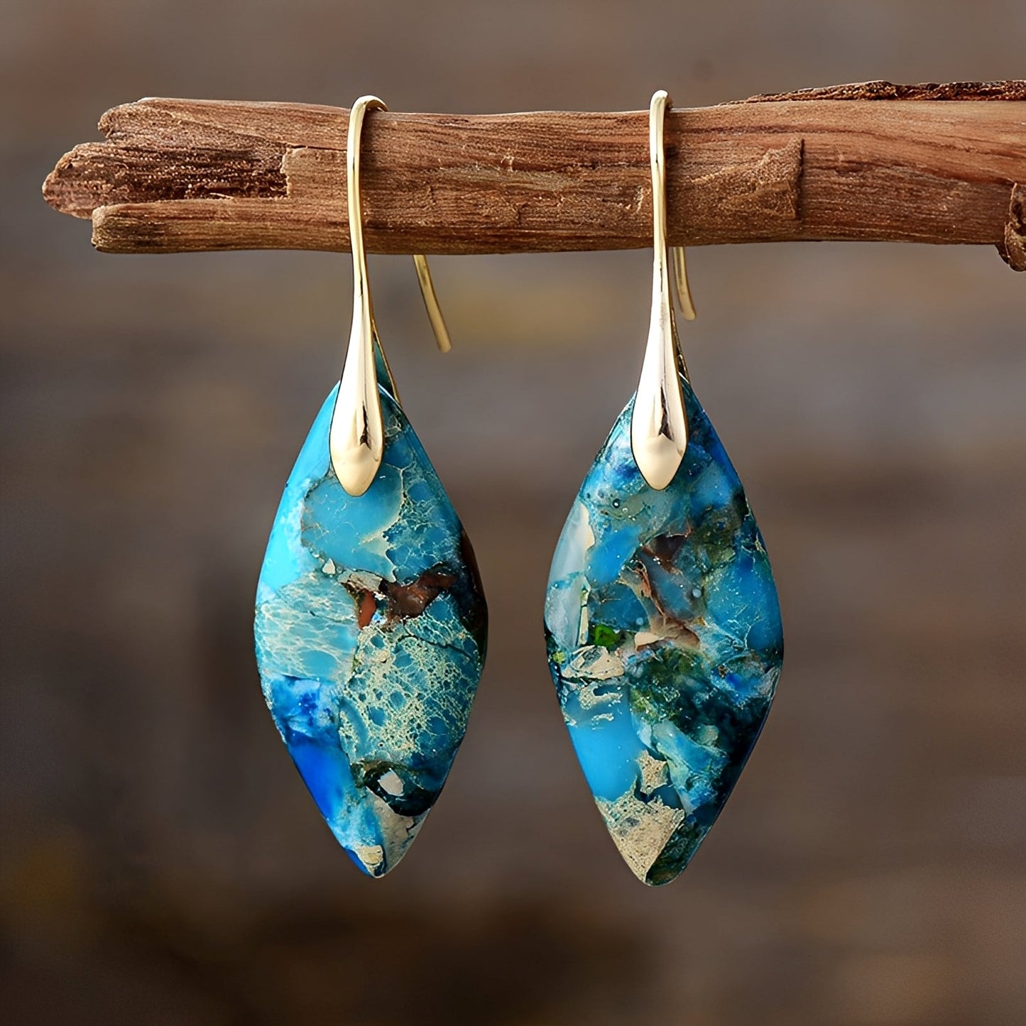 Lucie – Earrings made of Natural Material