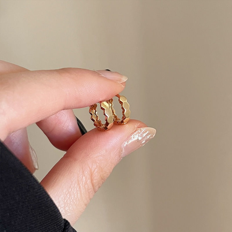 Mei – Geometric Sparkling Earring Clip