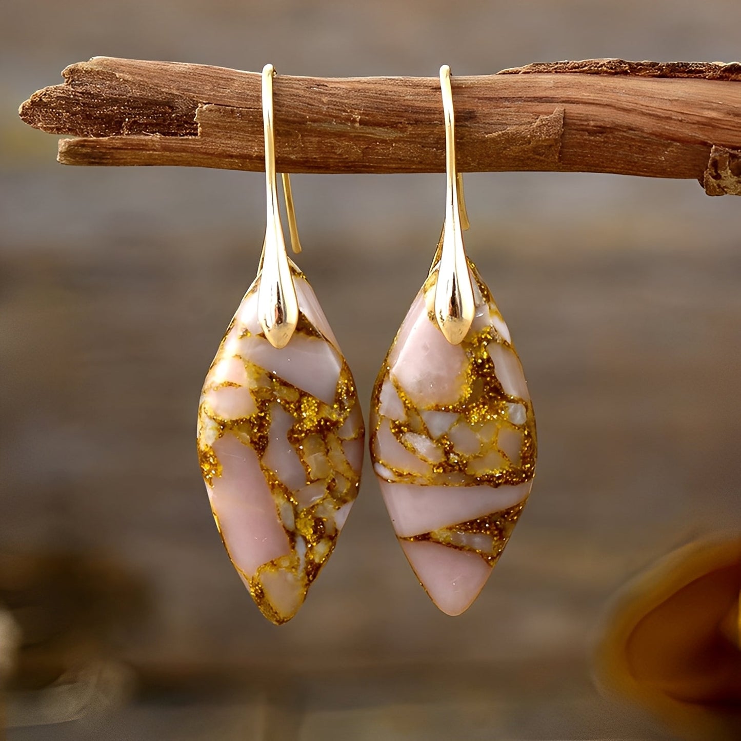 Lucie – Earrings made of Natural Material