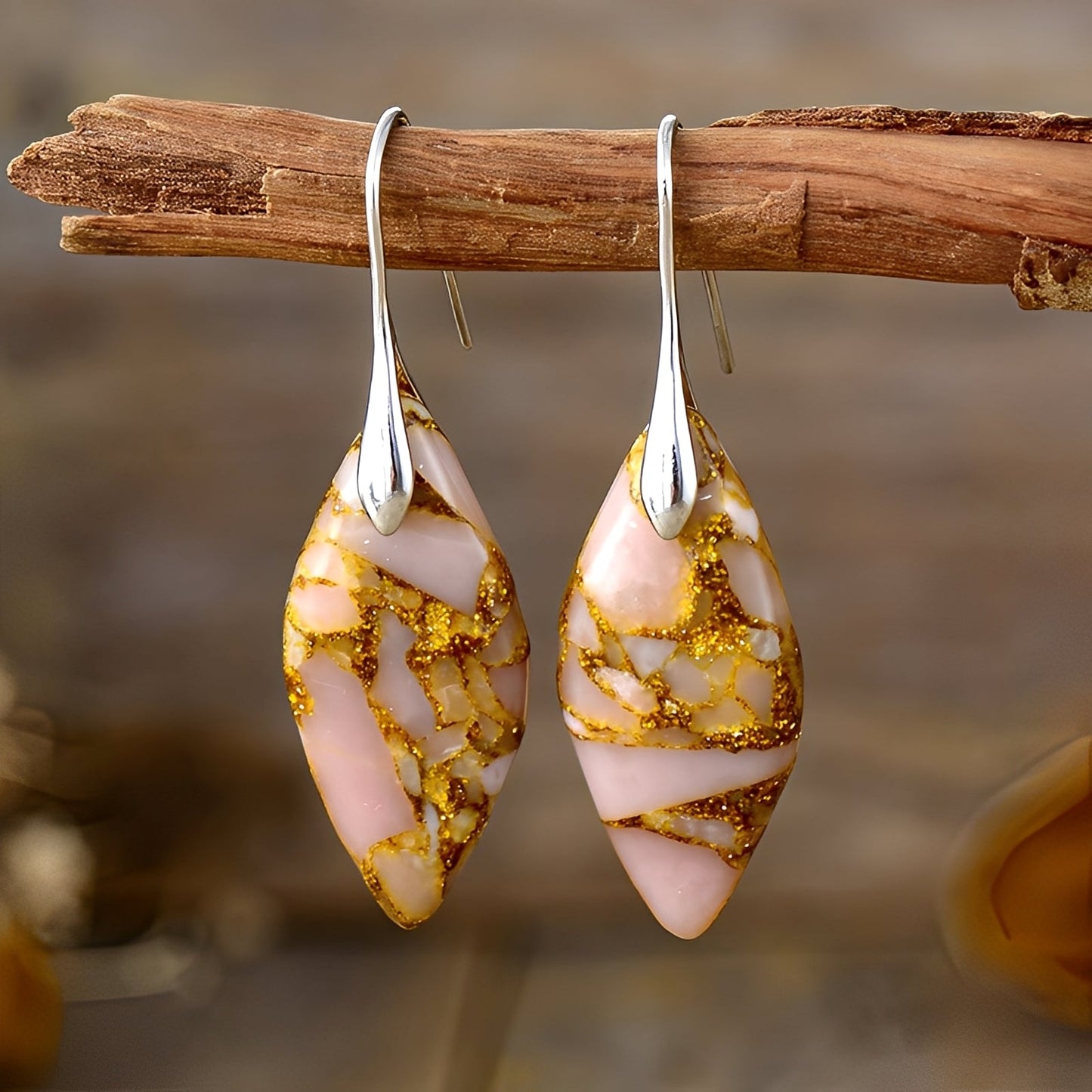 Lucie – Earrings made of Natural Material