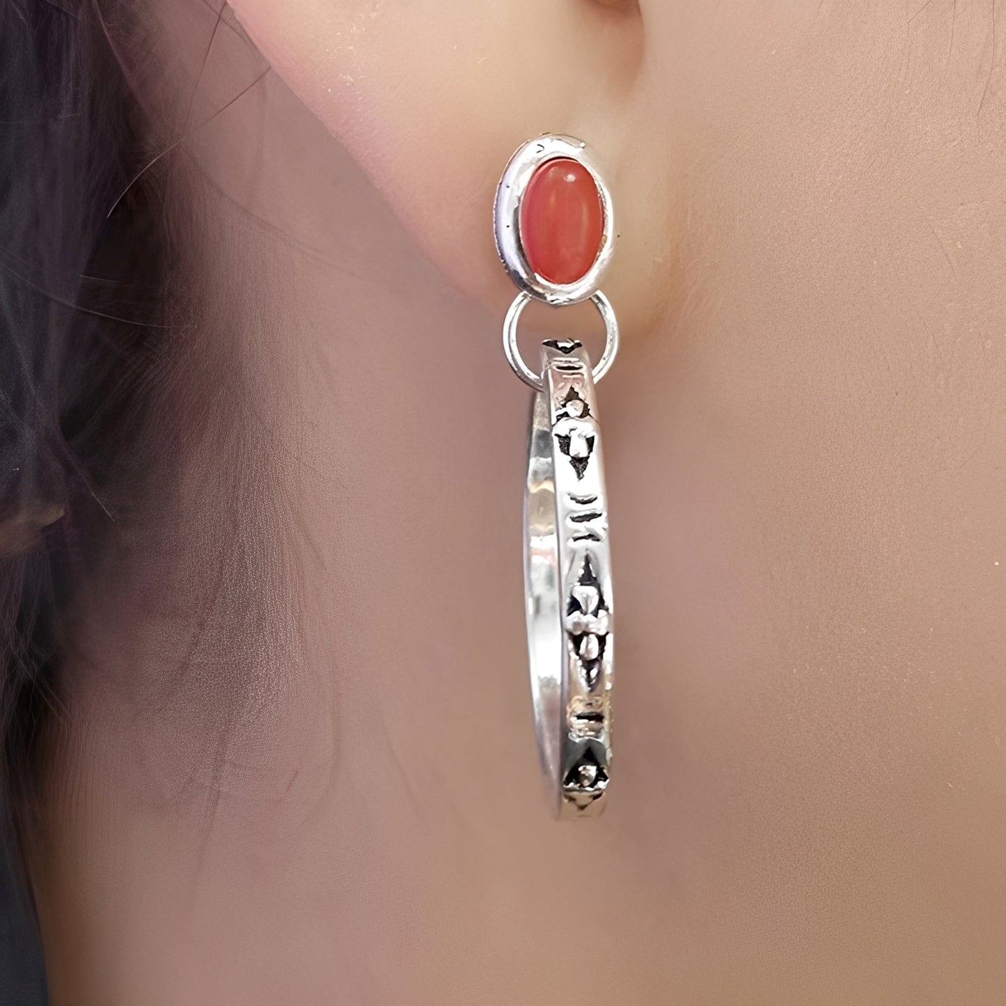 Issa – Boho Vintage Earrings with Onyx