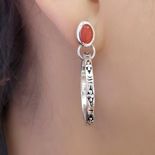 Issa – Boho Vintage Earrings with Onyx