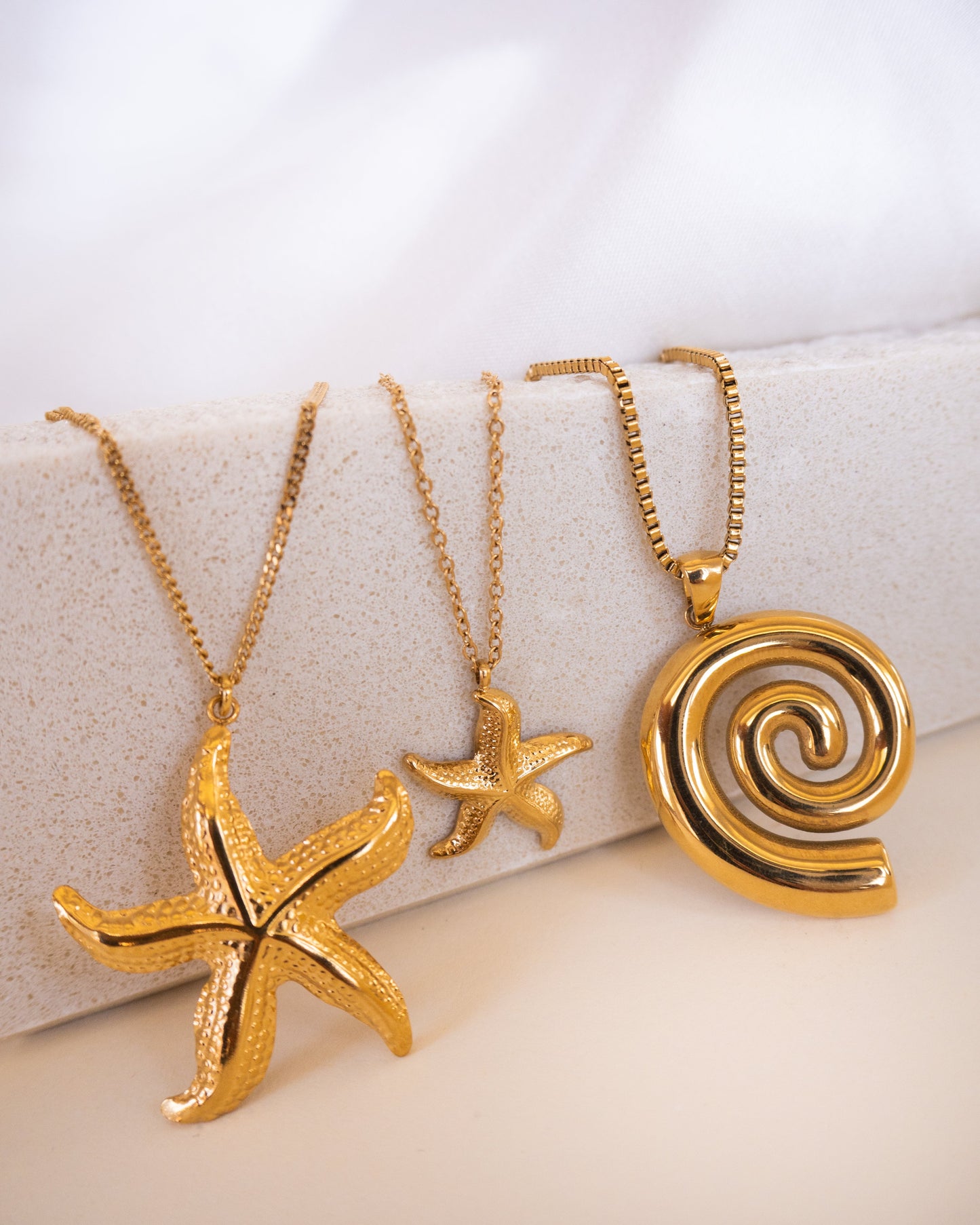 Necklace with Golden Starfish