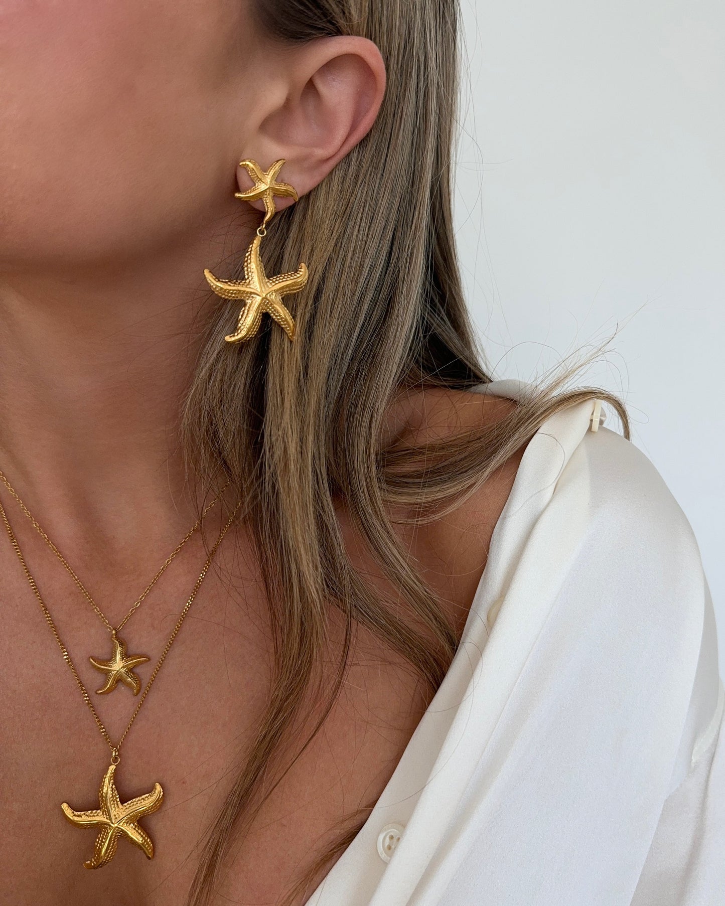 Necklace with Golden Starfish