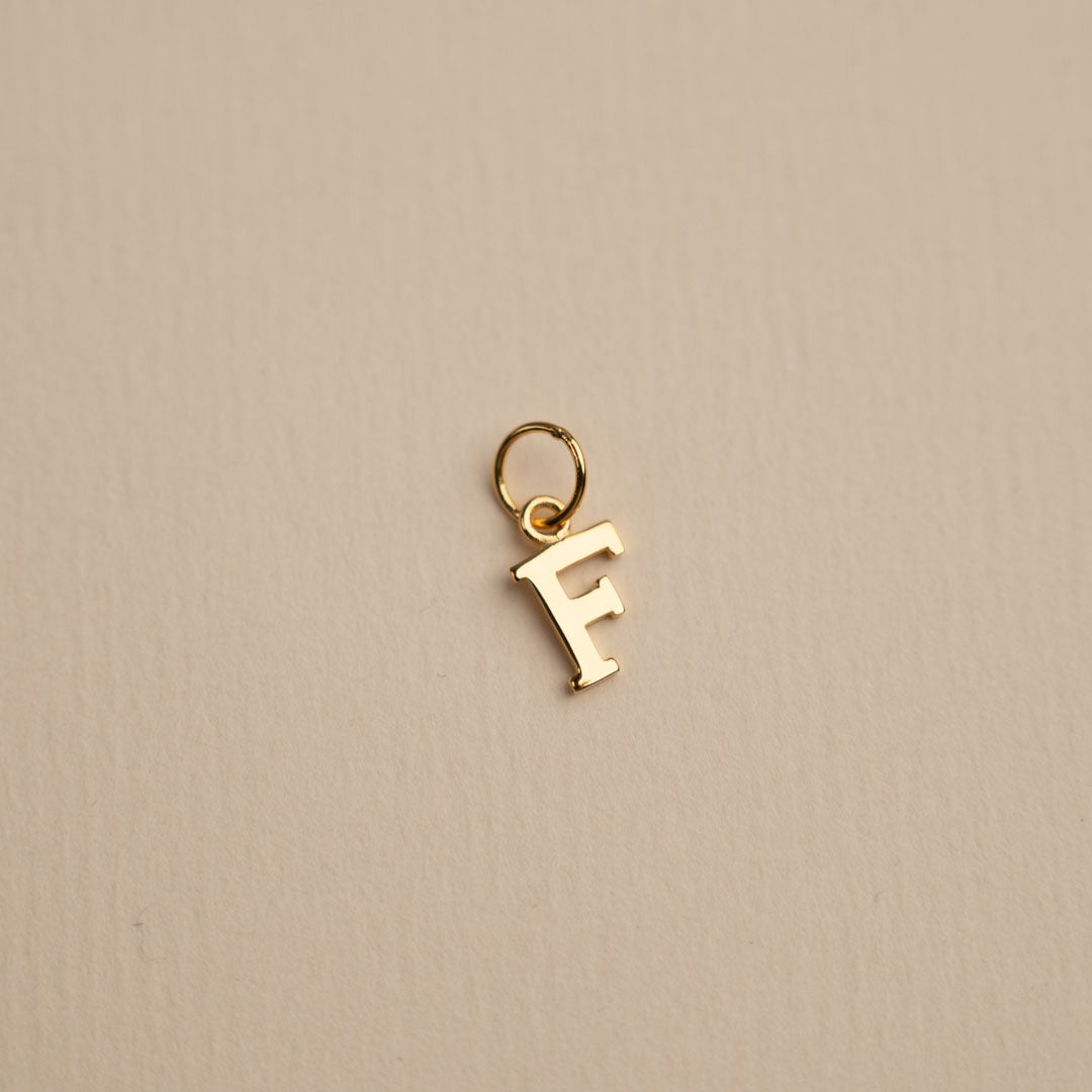 Sabrina - Letter Gold Pendant