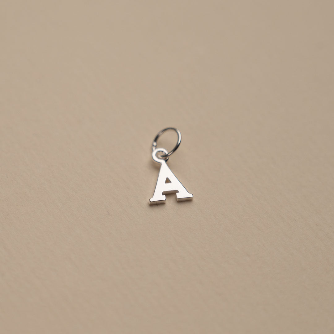 Nadia - Letter Silver Pendant