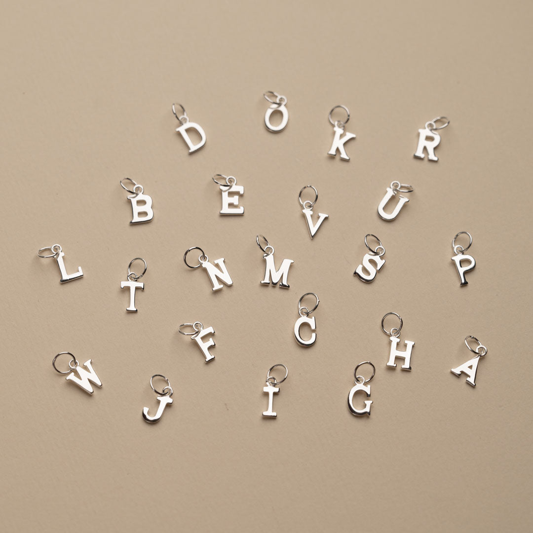 Nadia - Letter Silver Pendant
