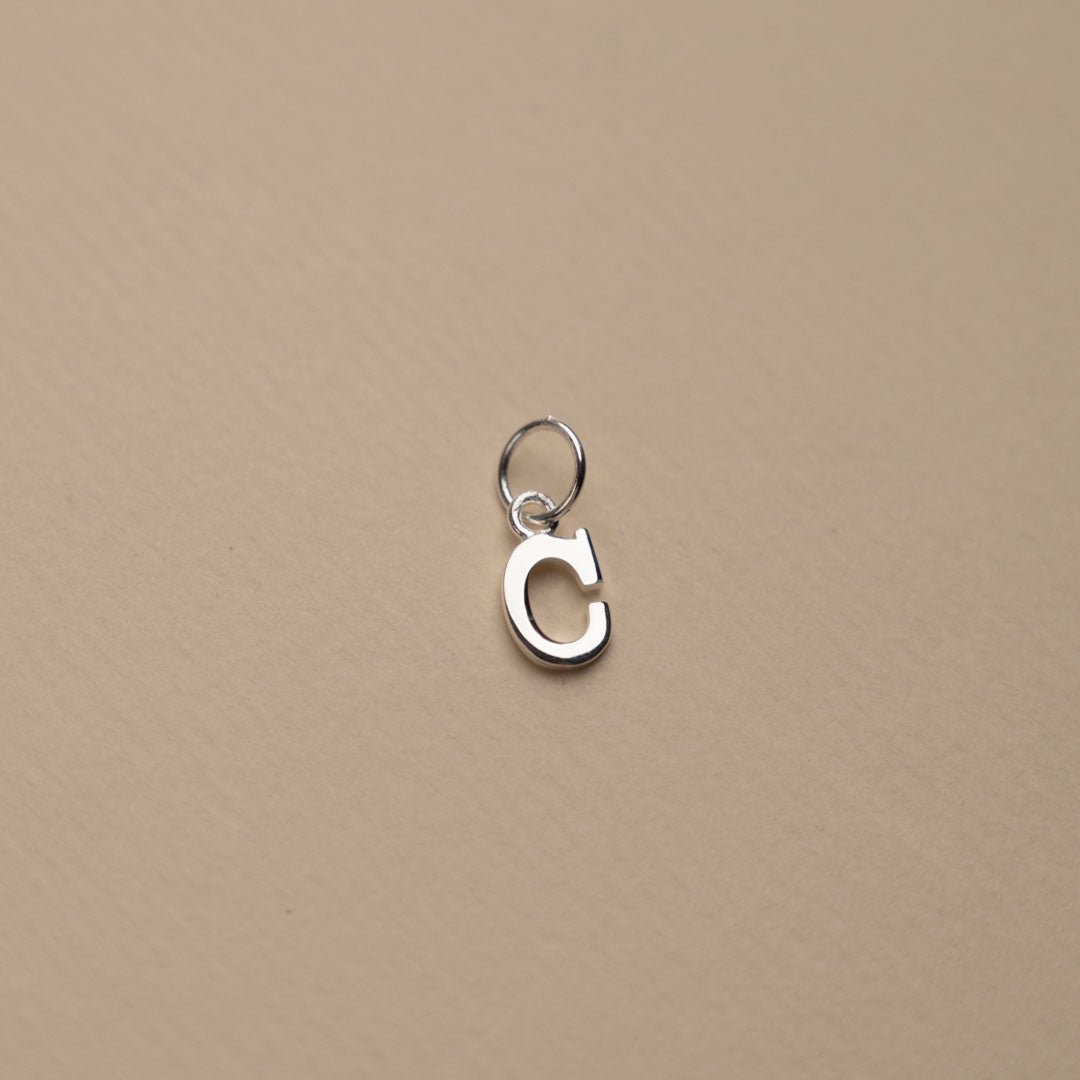 Nadia - Letter Silver Pendant
