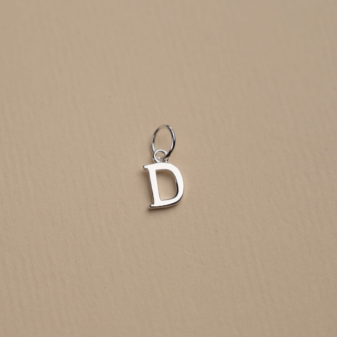 Nadia - Letter Silver Pendant