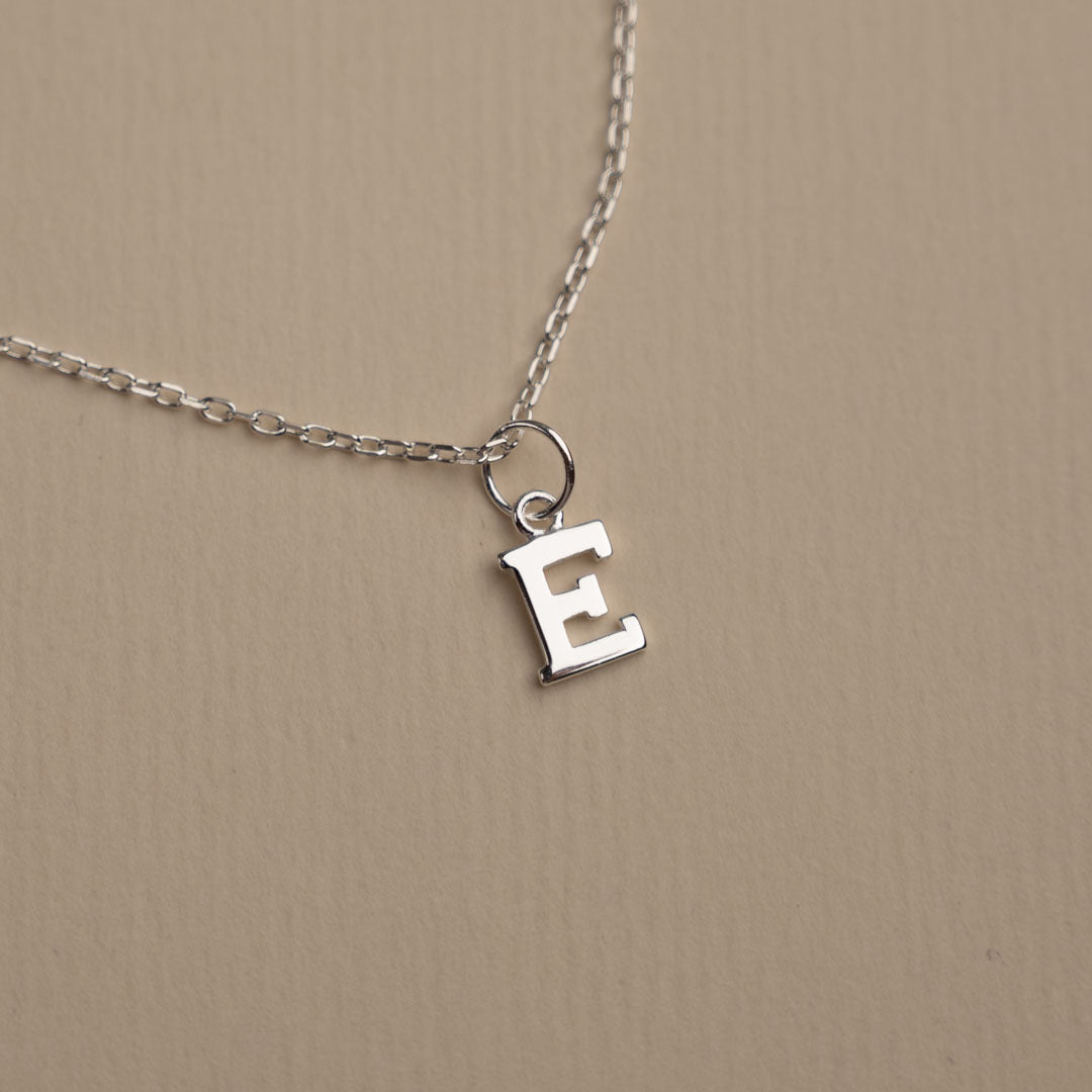 Nadia - Letter Silver Pendant
