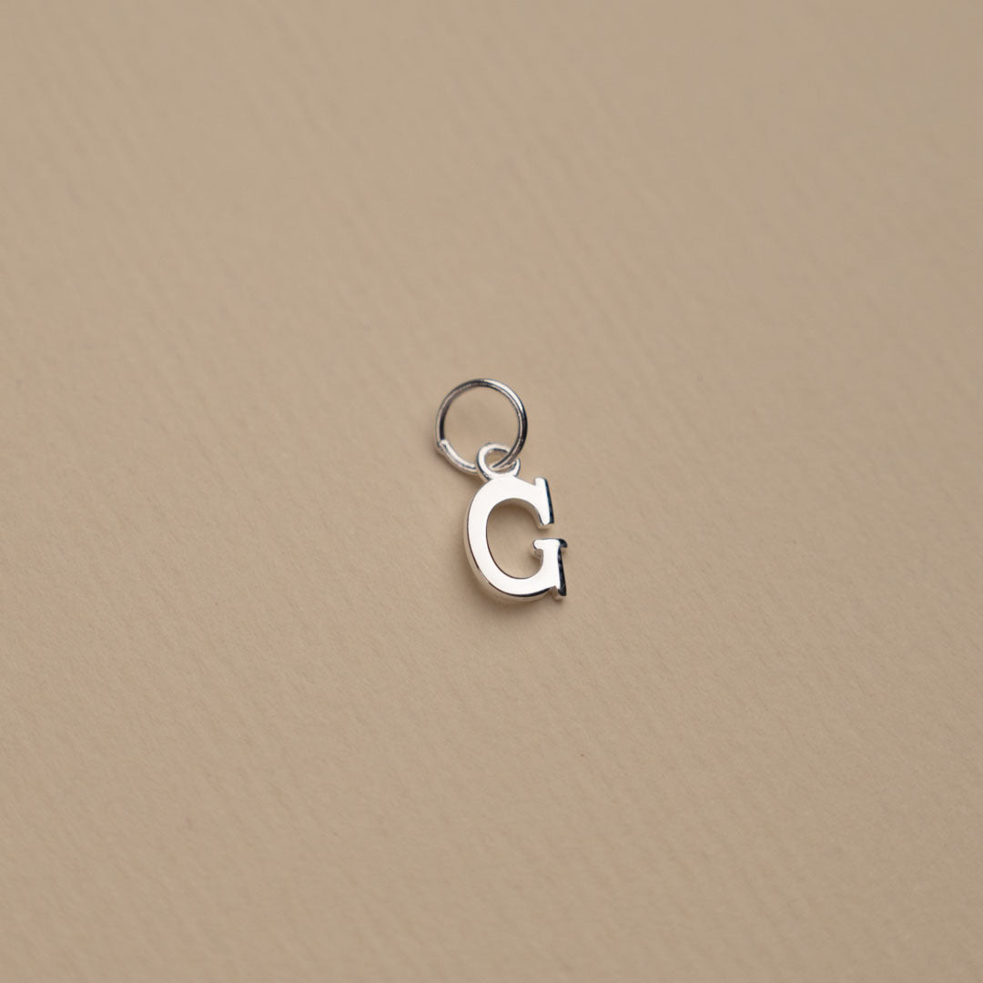 Nadia - Letter Silver Pendant