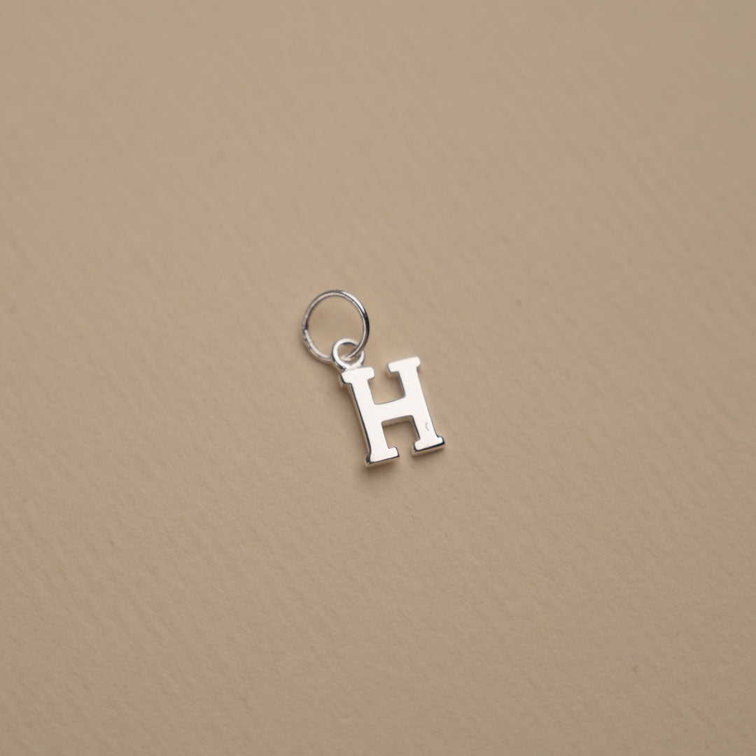 Nadia - Letter Silver Pendant