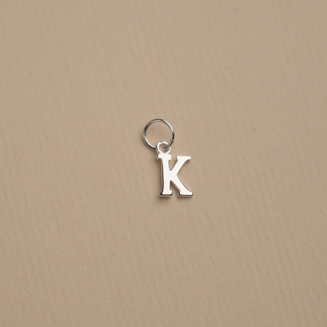 Nadia - Letter Silver Pendant