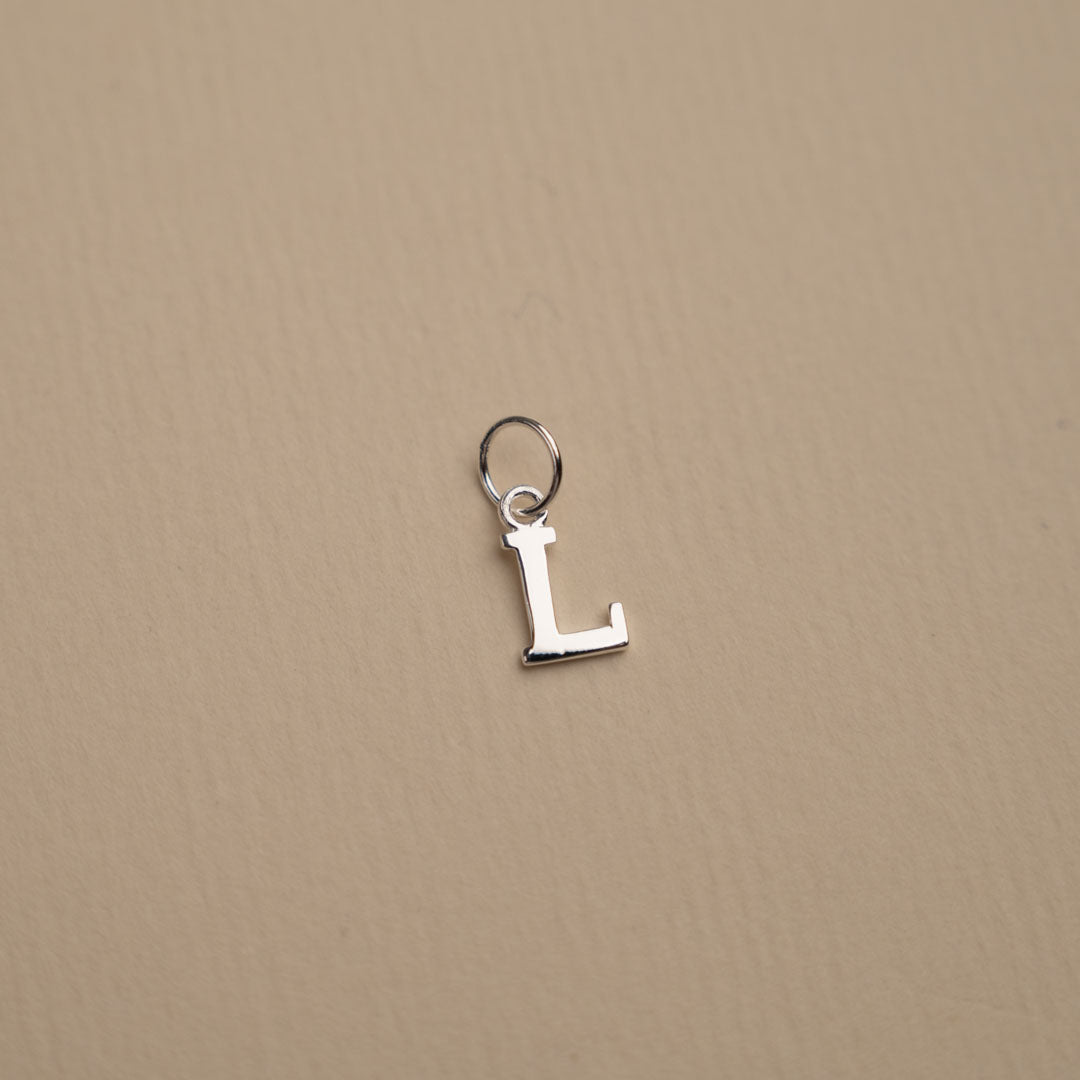 Nadia - Letter Silver Pendant