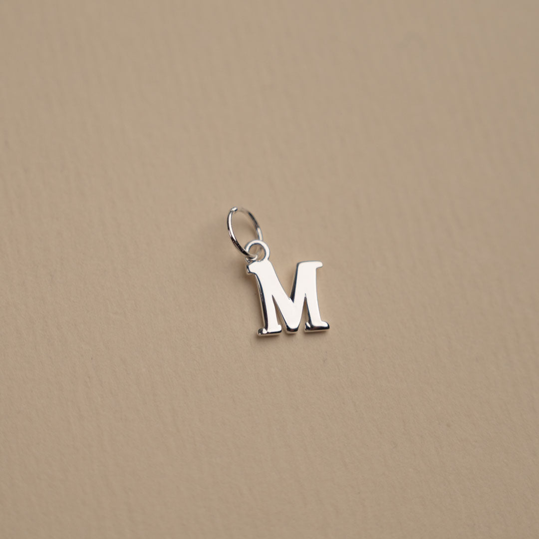 Nadia - Letter Silver Pendant
