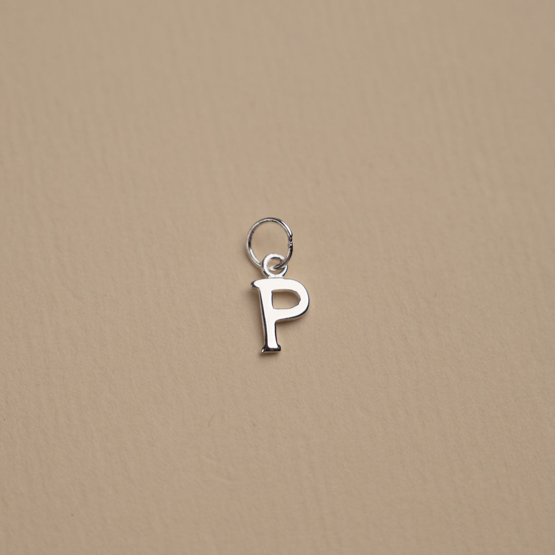 Nadia - Letter Silver Pendant