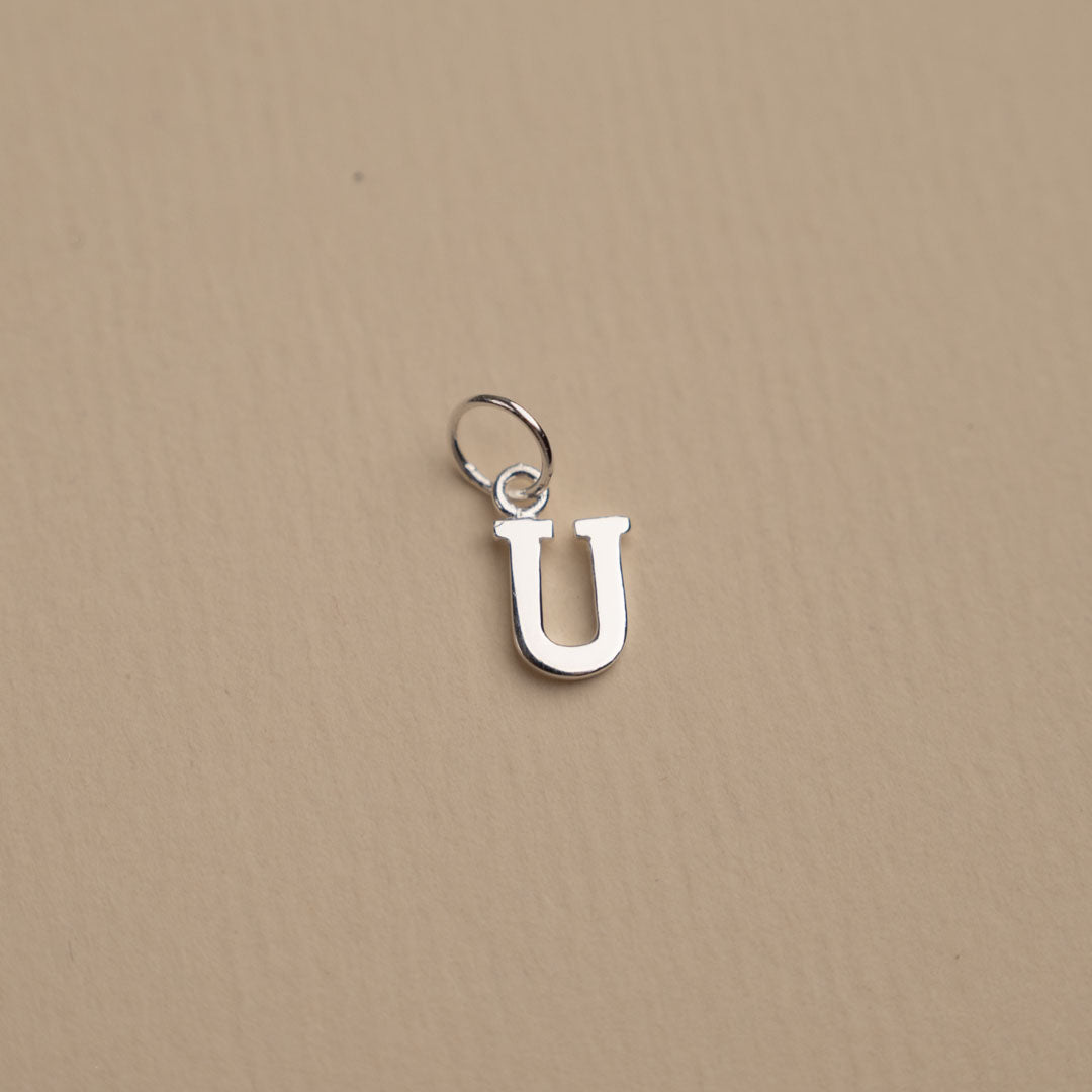 Nadia - Letter Silver Pendant