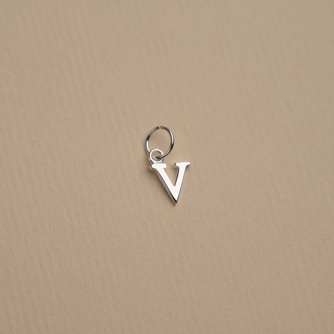 Nadia - Letter Silver Pendant