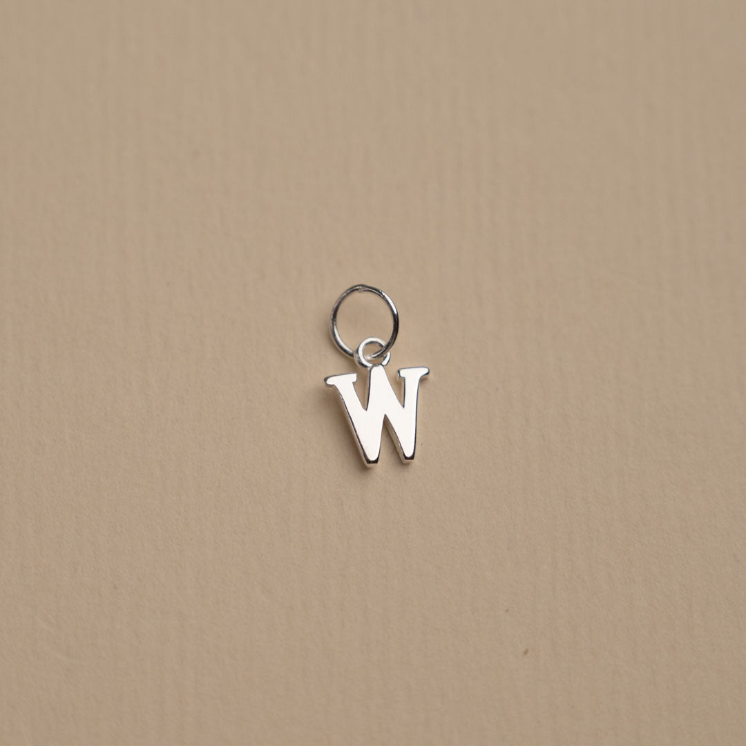 Nadia - Letter Silver Pendant