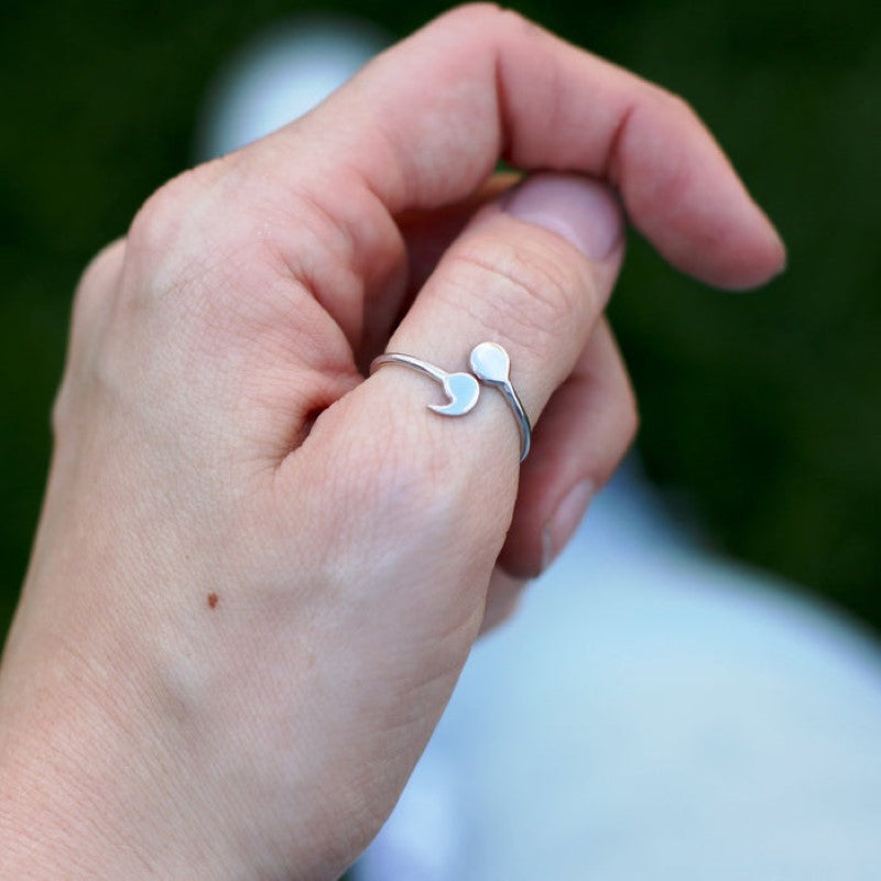 Slim Semicolon Ring - Strength Ring