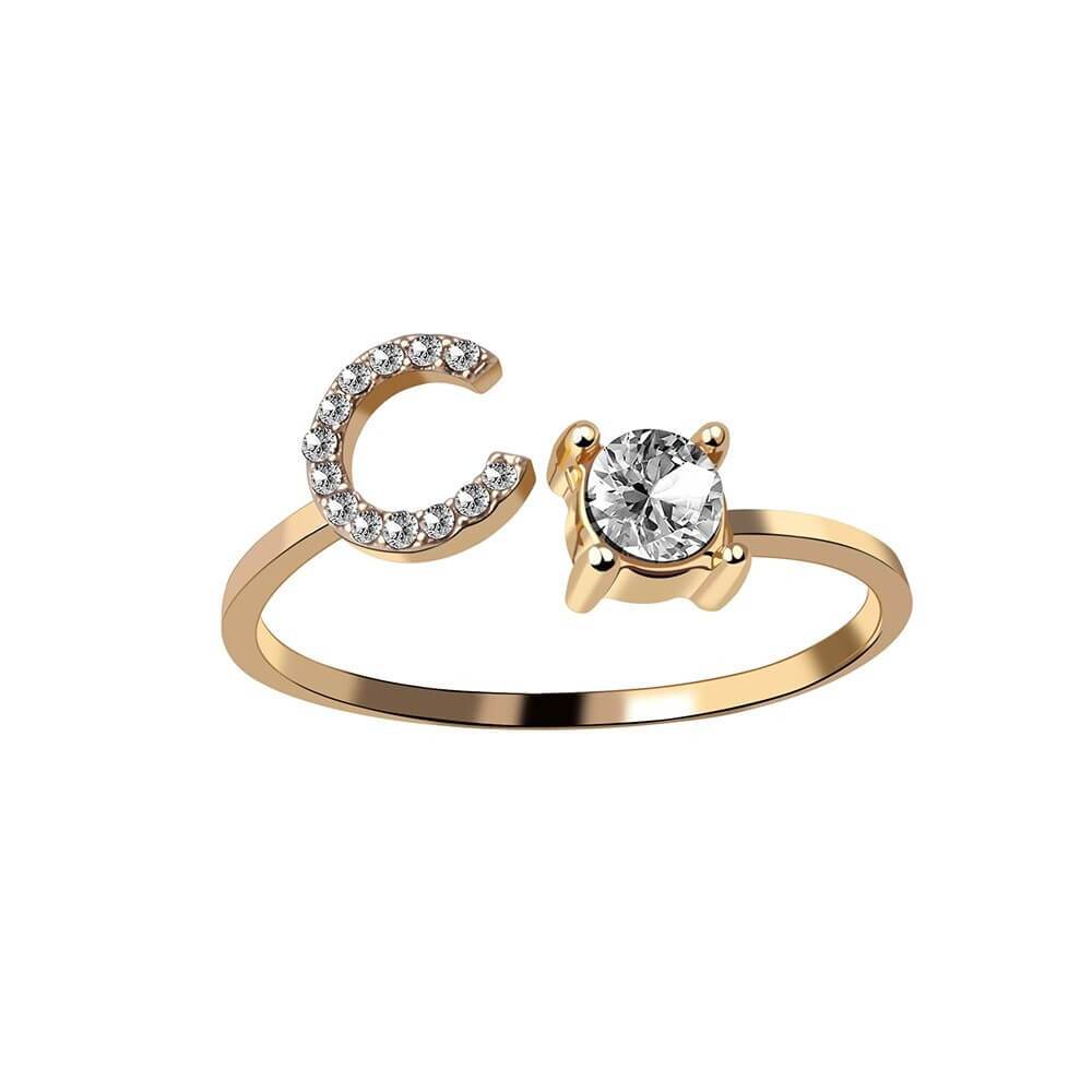 Nyla – Initial Ring with Zirconia