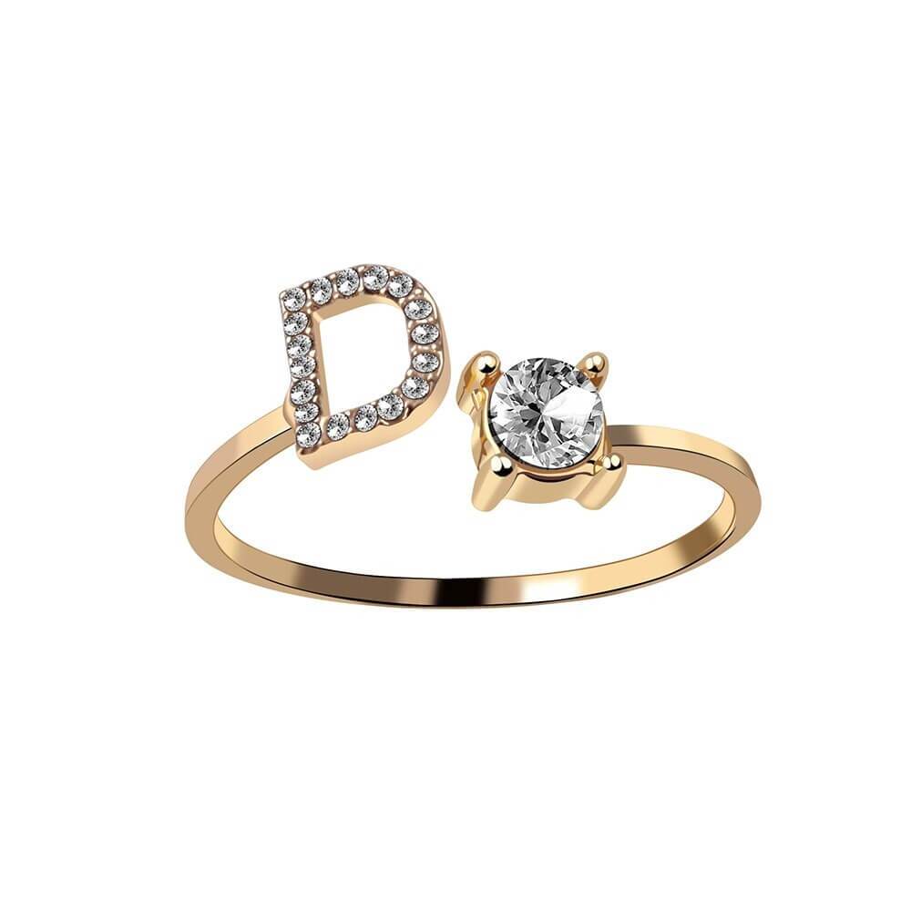 Nyla – Initial Ring with Zirconia
