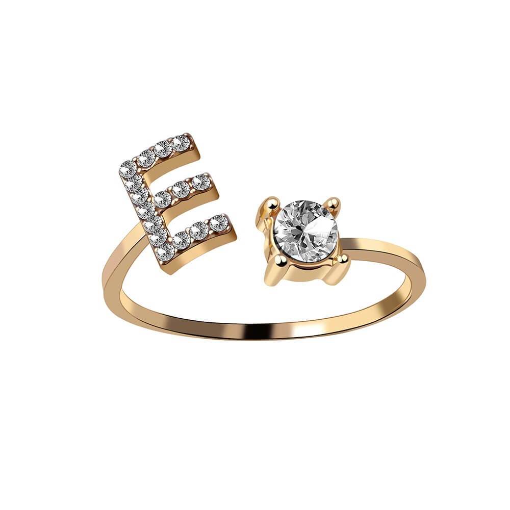 Nyla – Initial Ring with Zirconia