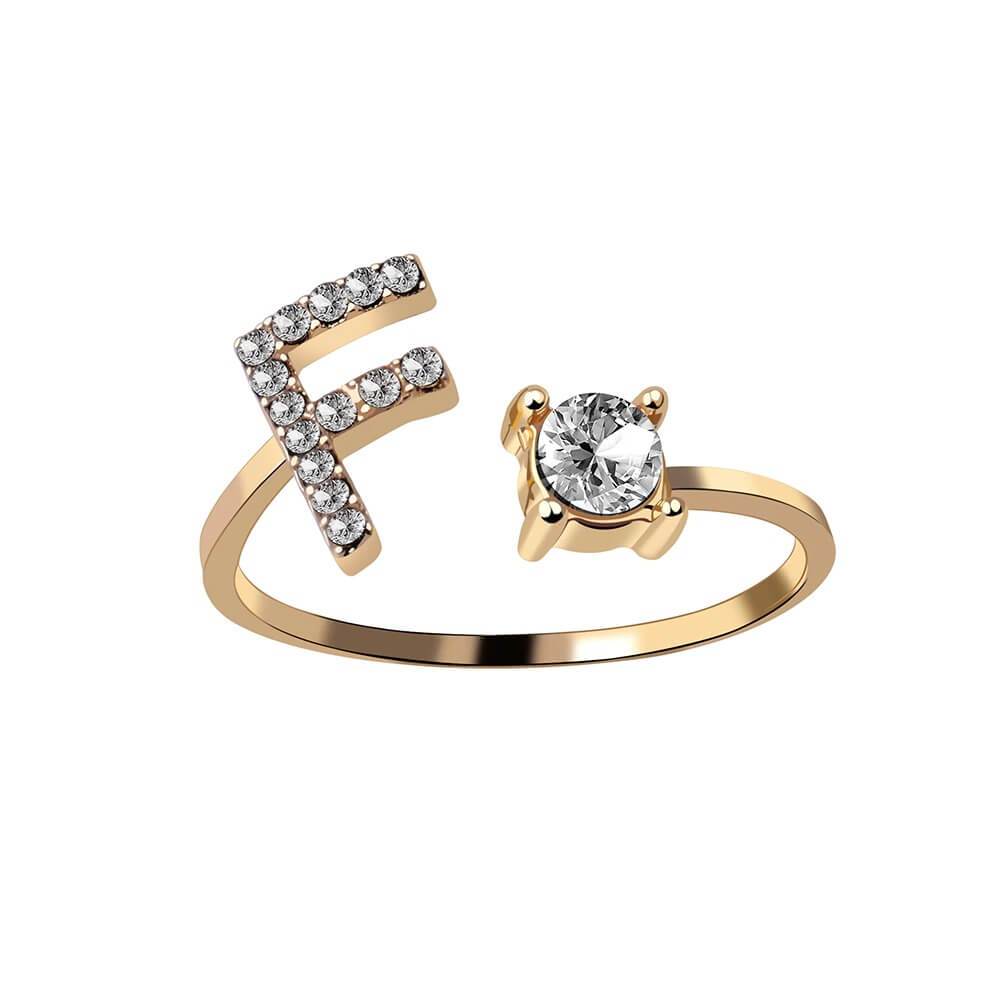 Nyla – Initial Ring with Zirconia