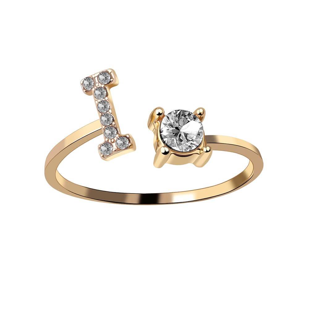 Nyla – Initial Ring with Zirconia
