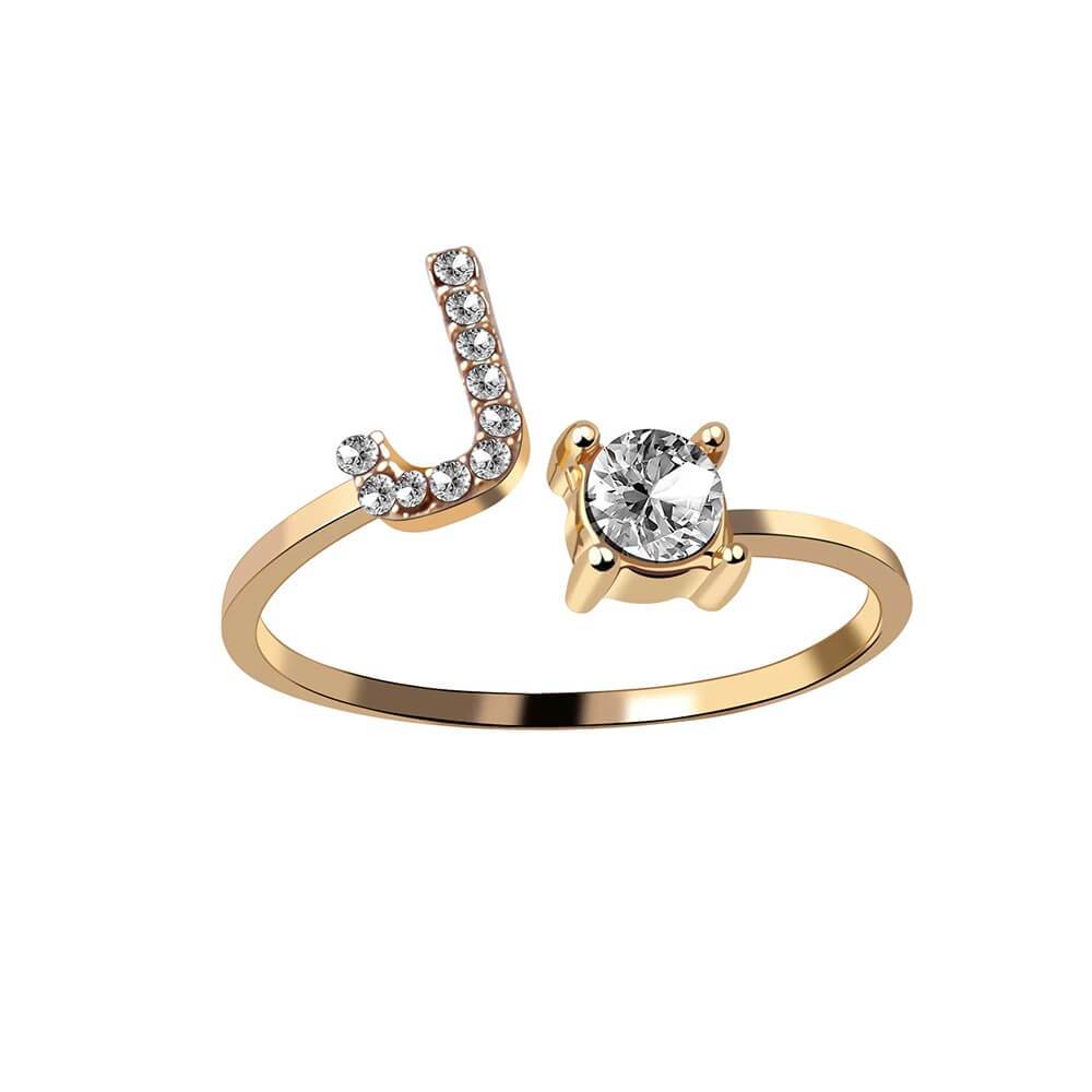 Nyla – Initial Ring with Zirconia