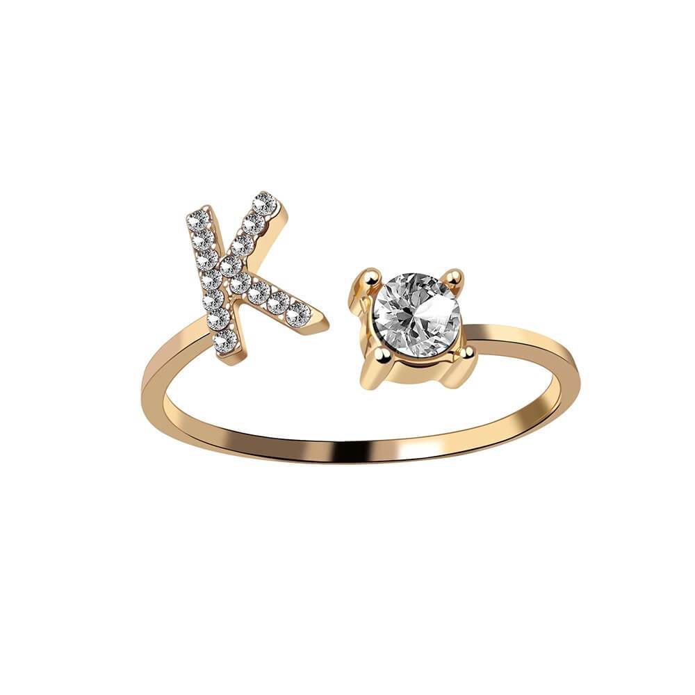 Nyla – Initial Ring with Zirconia