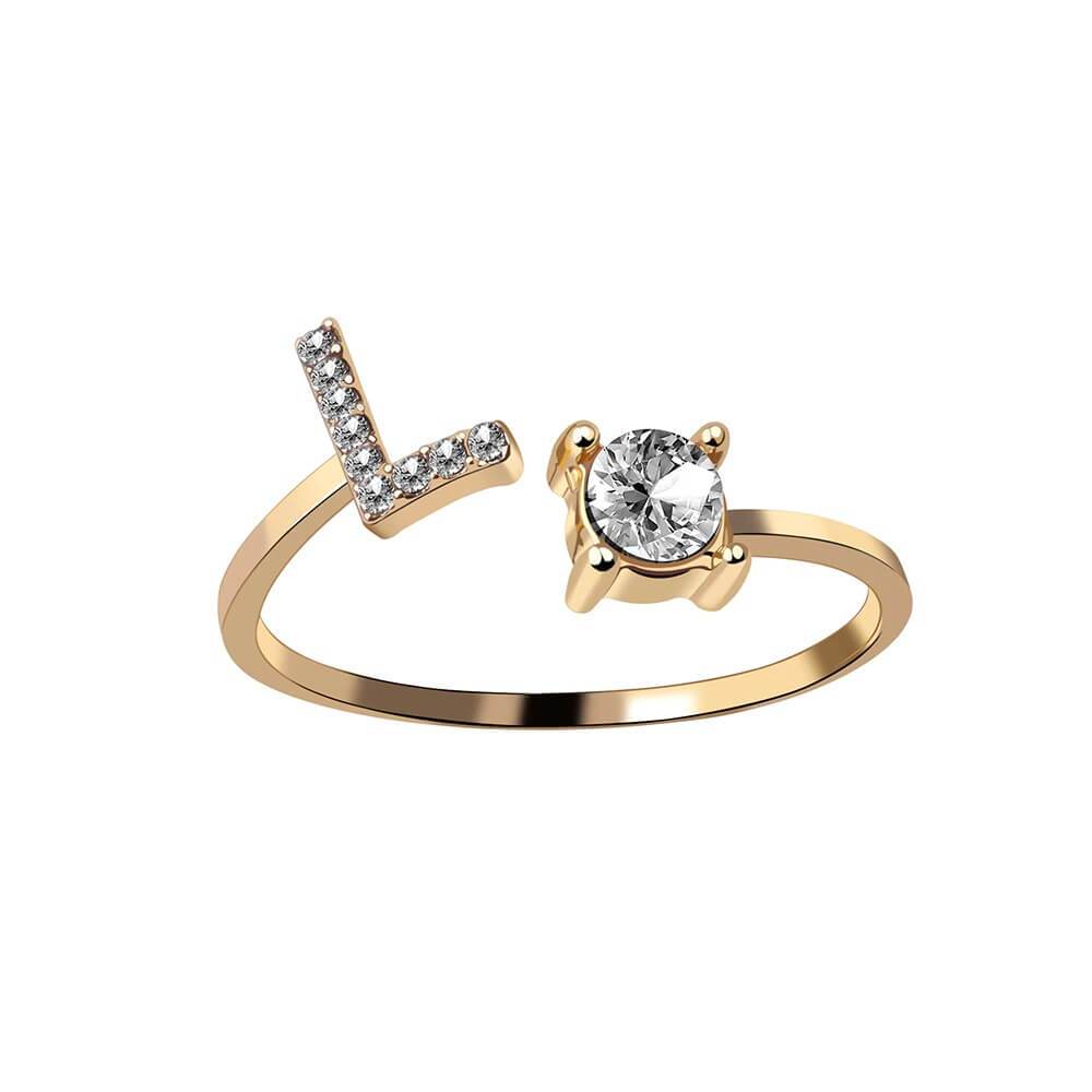 Nyla – Initial Ring with Zirconia