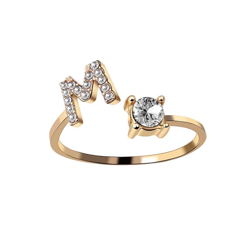 Nyla – Initial Ring with Zirconia