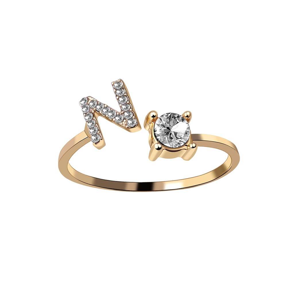 Nyla – Initial Ring with Zirconia