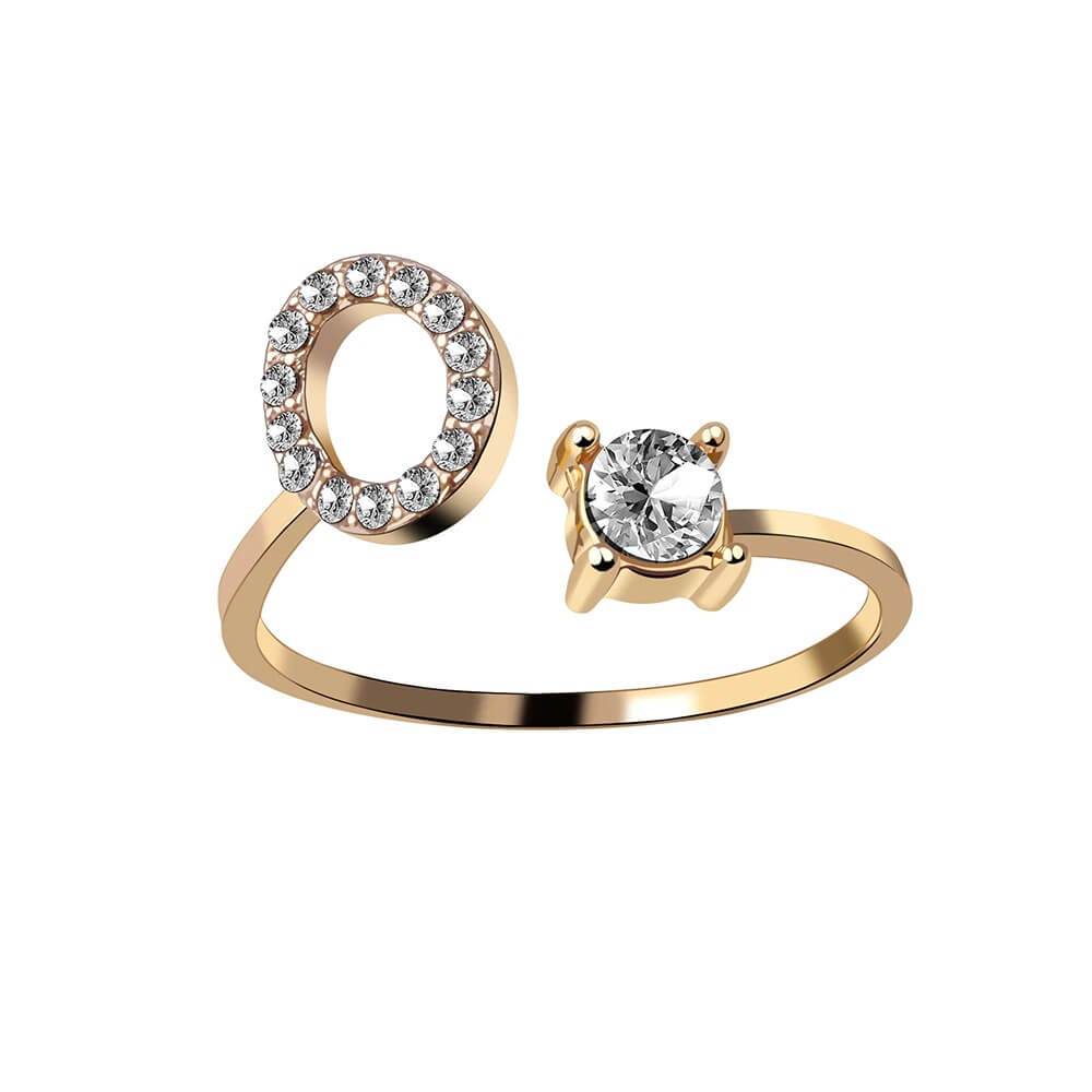 Nyla – Initial Ring with Zirconia