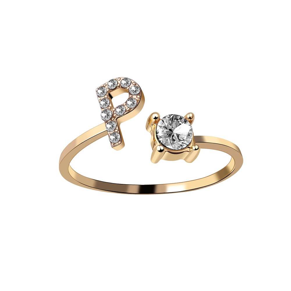 Nyla – Initial Ring with Zirconia