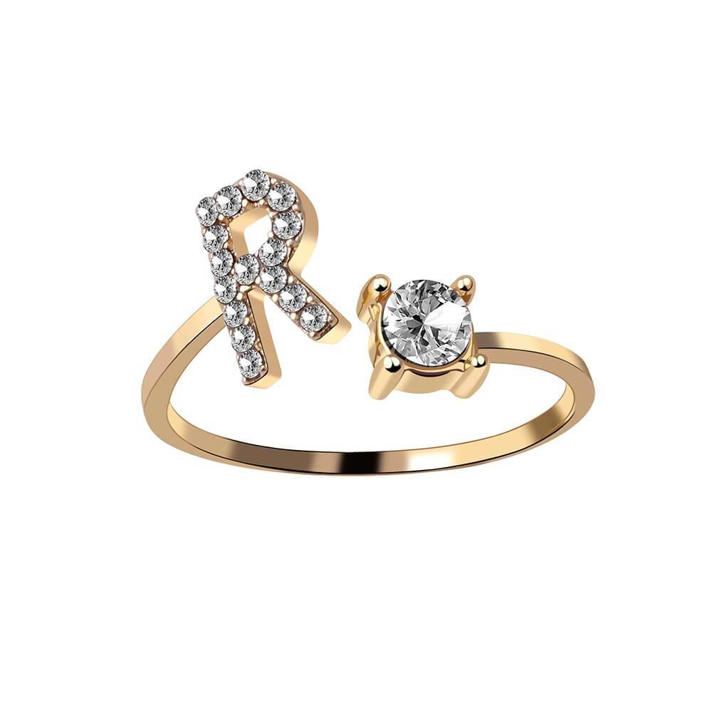 Nyla – Initial Ring with Zirconia