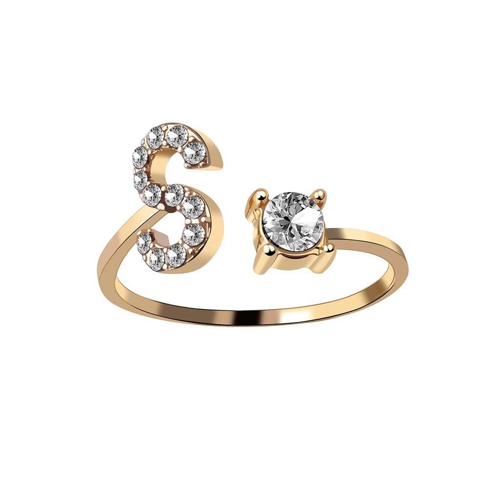Nyla – Initial Ring with Zirconia