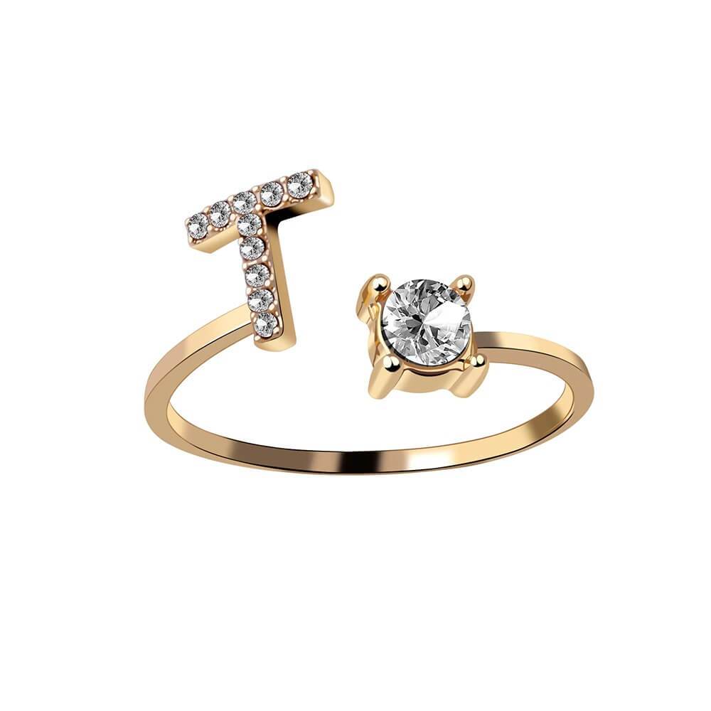 Nyla – Initial Ring with Zirconia