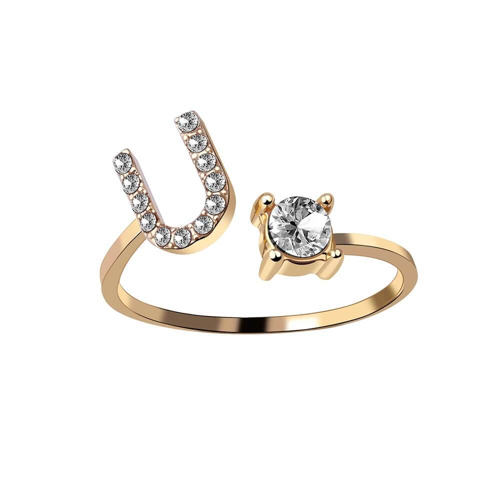Nyla – Initial Ring with Zirconia