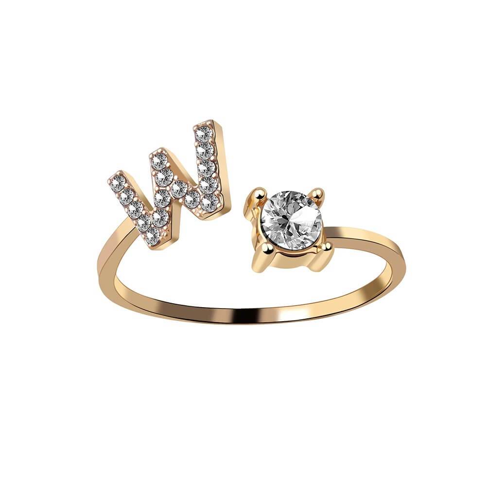 Nyla – Initial Ring with Zirconia