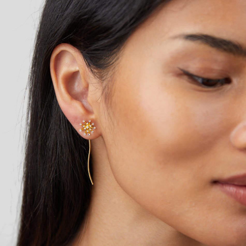 Wish for Something – Dandelion Earrings
