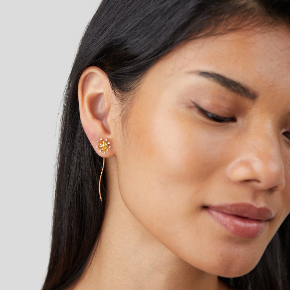 Wish for Something – Dandelion Earrings