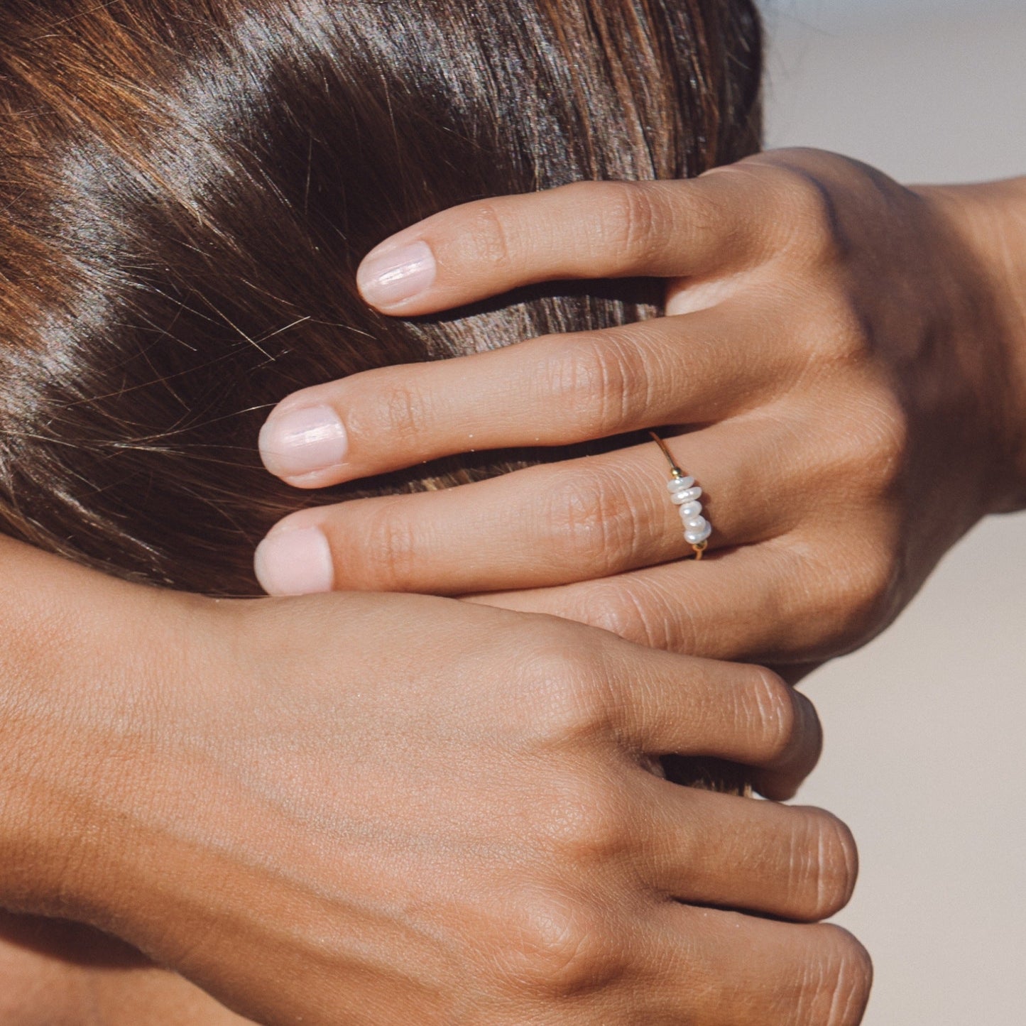 Lina – Ring with Small Natural Pearls