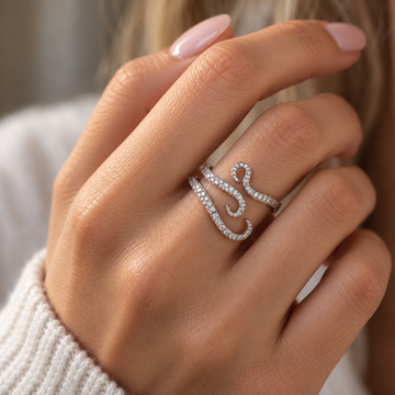 Women’s Adjustable Octopus Ring with Curved Tentacles and Textured Surface