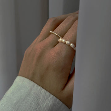 Jane - Duality Gold and Pearl Ring