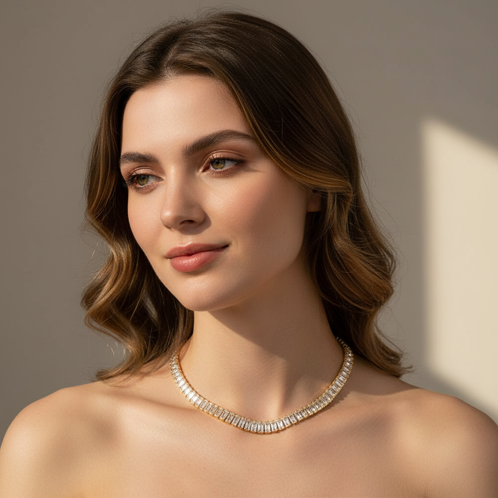 Nancy – Fully Embellished Necklace