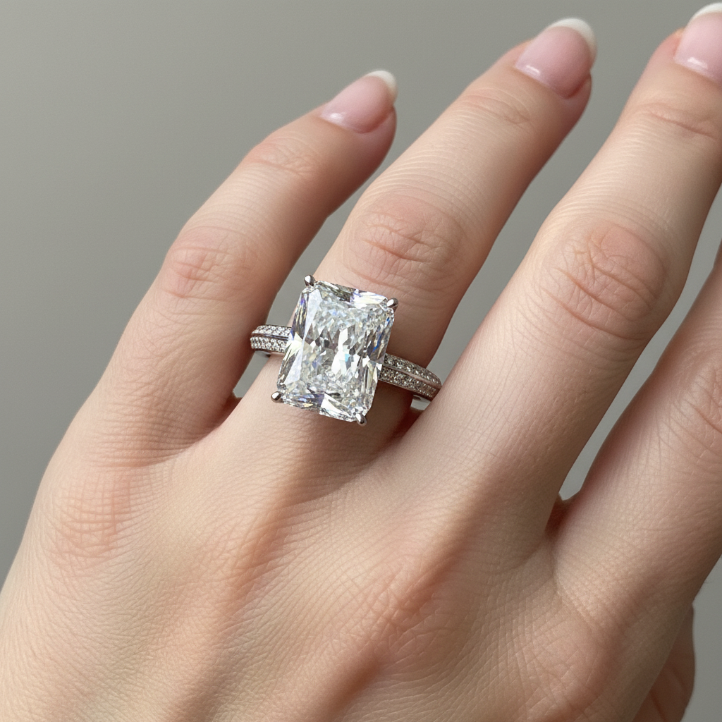Jade – Ring with Oversized Zircon