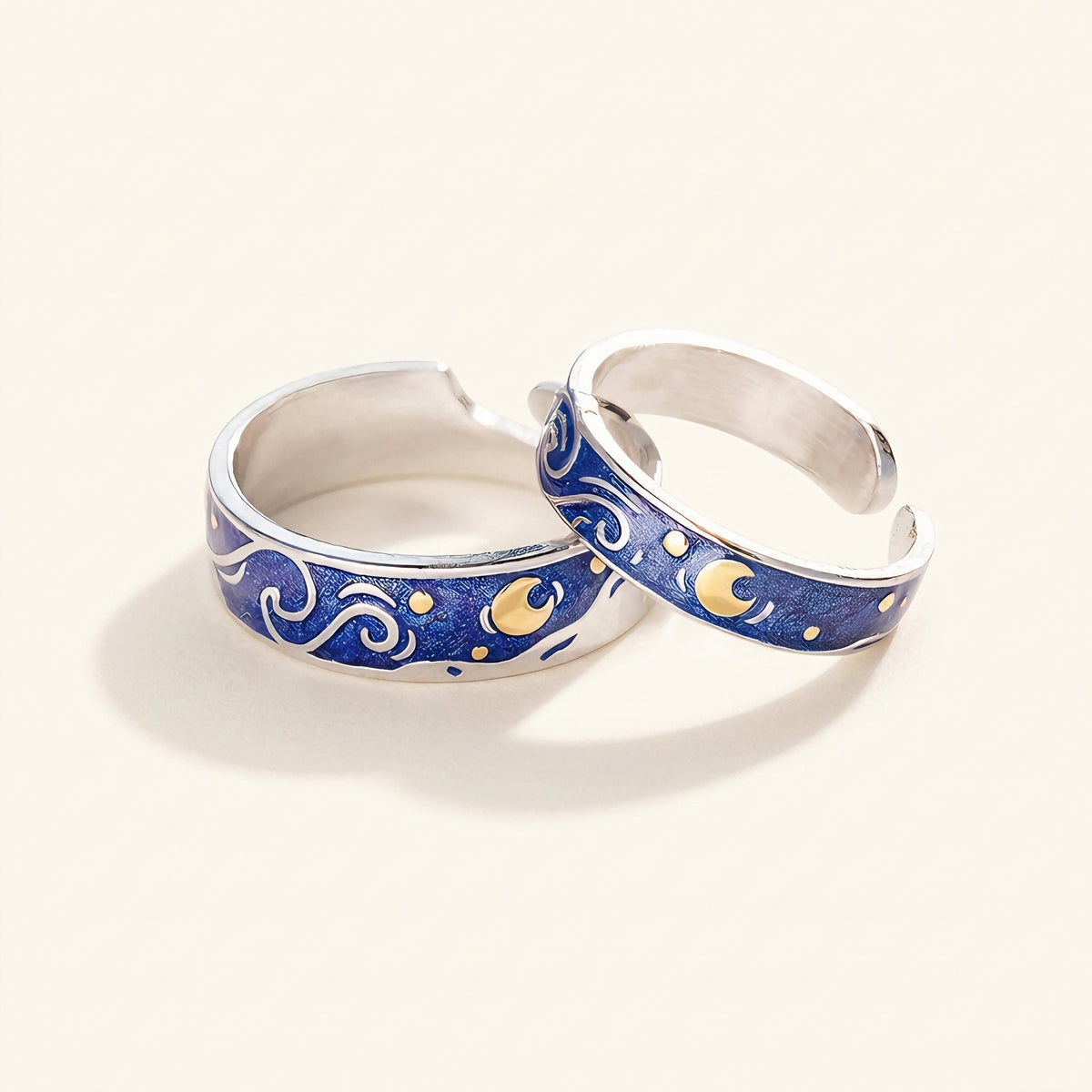 Women's Adjustable Starry Sky Ring - Pair